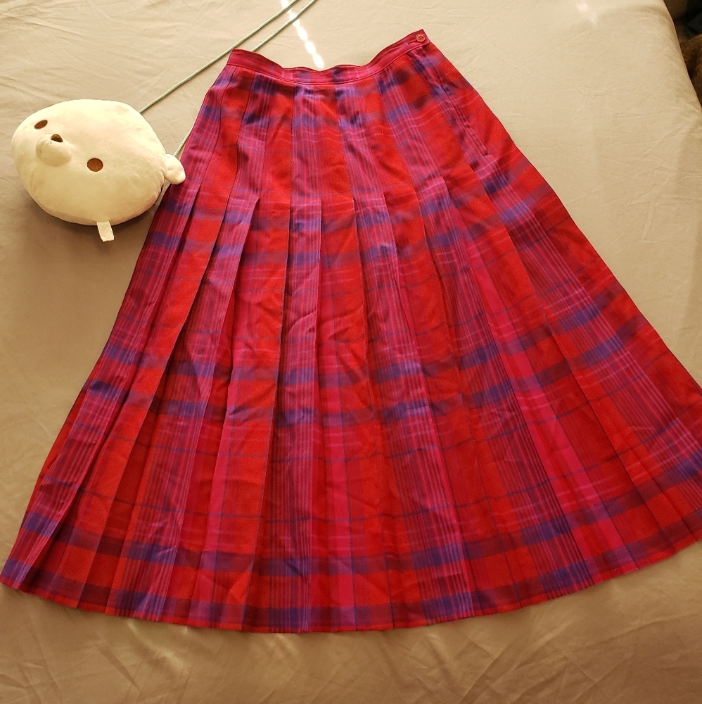 Vintage Pendleton Pleaded Skirt